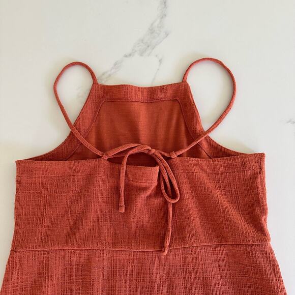 Madewell Burnt Orange Cotton Dress Jumper Size Large - Picture 7 of 15